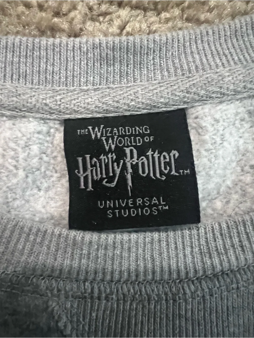 Harry Potter Gray Slytherin Crewneck Sweatshirt - Collegiate Style M